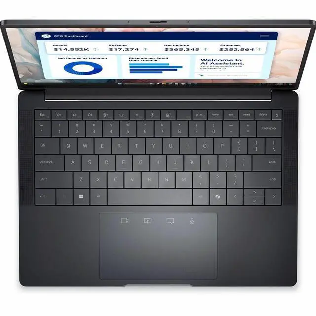 Alt view image 6 of 7 - Dell Pro 13 Premium PA13250 13.3" Copilot+ PC Notebook - Full HD Plus - Intel Core Ultra 5 236V - 16 GB - 512 GB SSD - Magnetite - Windows 11 Pro - Intel Arc Graphics - Webcam - IEEE 802.11be   WV2W3