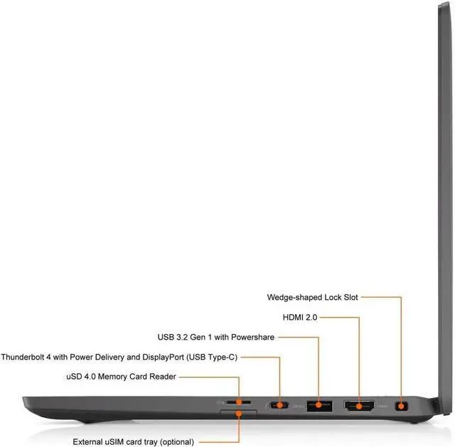 Alt view image 7 of 7 - DELL Latitude 7320 Laptop Intel Core i7-1185G7 16GB Memory 512 GB SSD Intel Iris Xe Graphics 13.3" Touchscreen Windows 11 Pro