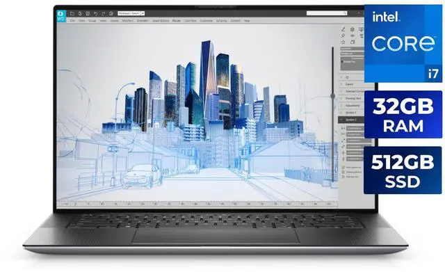 Main image of Dell Precision 5560 Workstation Laptop Intel Core i7-11850H 32GB Memory 512GB SSD NVIDIA T1200 GPU 15.6" FHD+ Windows 11 Pro