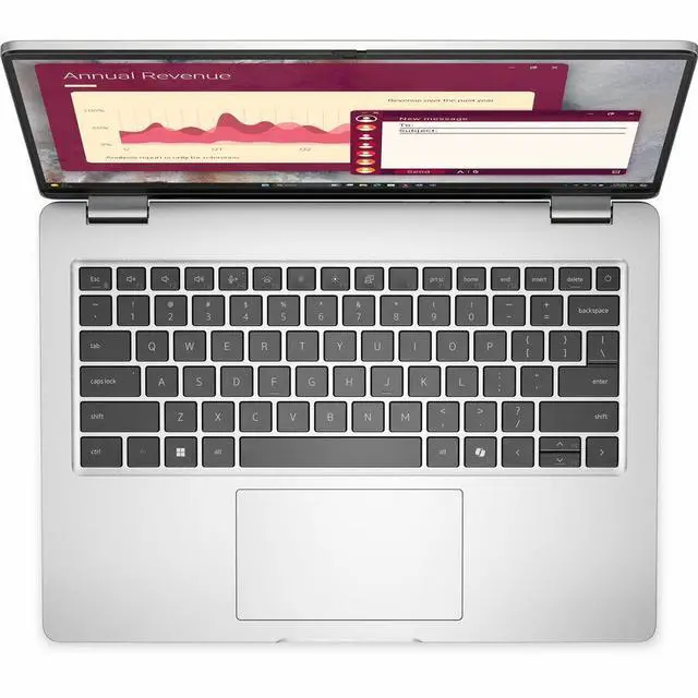 Alt view image 7 of 7 - Dell Pro 14 PC14250 14" Notebook - Full HD Plus - Intel Core Ultra 5 235U - vPro Technology - 16GB - 256GB SSD - Windows 11 Pro - Webcam - 10.30 Hours Battery - IEEE 802.11ax Wireless LAN R2RJH