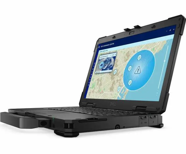 Alt view image 3 of 7 - Dell Pro Rugged 14 RB14250 14" Touchscreen Rugged Notebook - Intel Core Ultra 5 135U - 16 GB - 512 GB SSD - Windows 11 Pro - Webcam - Wi-Fi 6E - T5VPN