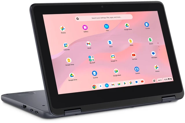 Alt view image 2 of 9 - DELL Chromebooks Intel N150 4 GB Memory 64 GB Flash Memory SSD 11.6" Yes Chrome OS