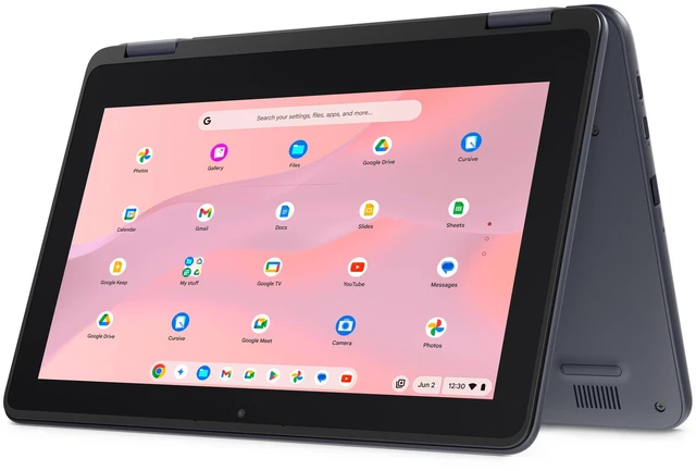 Alt view image 3 of 9 - DELL Chromebooks Intel N150 4 GB Memory 64 GB Flash Memory SSD 11.6" Yes Chrome OS