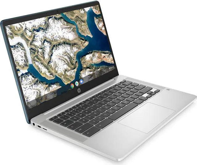 Alt view image 2 of 6 - HP Chromebook Intel Celeron N4120 4GB Memory 128 GB eMMC SSD 14" Non-Touch Screen Chrome OS 14a-na0703ds