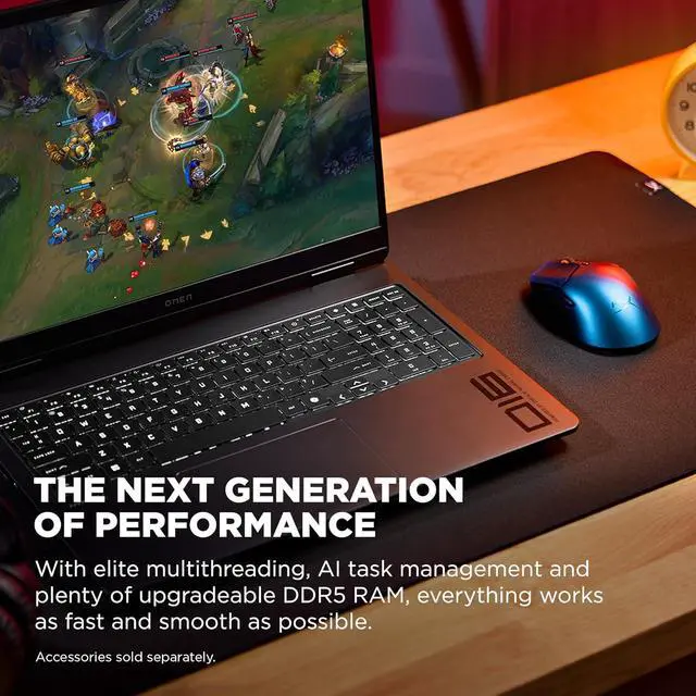 Alt view image 8 of 8 - HP OMEN 16 Gaming Laptop, Intel Core 7-240H, 32GB DDR5, 1TB SSD, NVIDIA GeForce RTX 5070 GPU (8GB GDDR7), 16" 2K IPS sRGB 144Hz VRR Display (1920x1200), Windows 11 Home, Shadow Black (16-am0030ca)