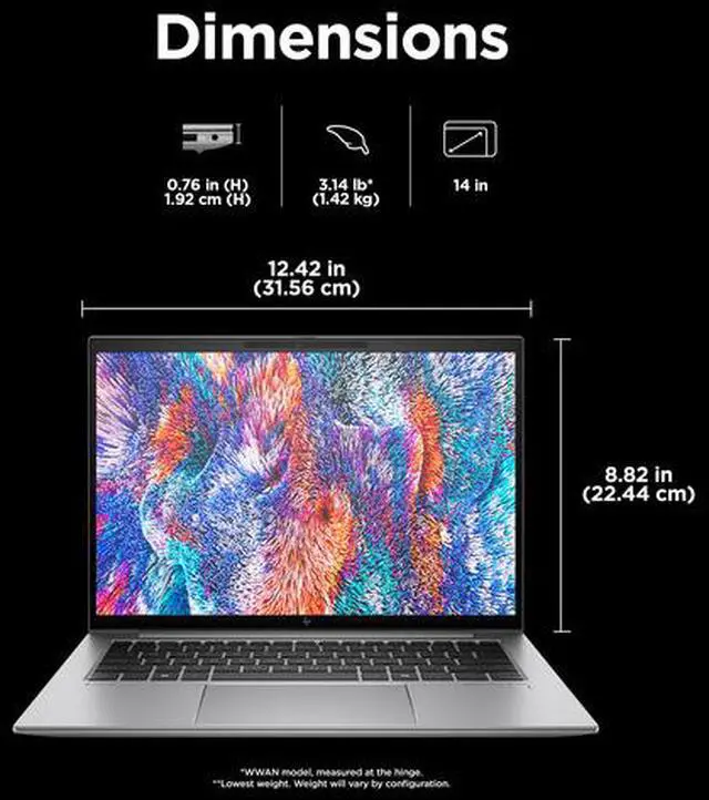 Alt view image 4 of 8 - HP ZBook Firefly G11 A 14.0" Mobile Workstation AMD Ryzen 7 Pro 8840HS 16GB Memory 512 GB SSD AMD Radeon 780M Windows 11 Pro A6UH4UT#ABA