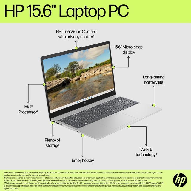 Alt view image 5 of 6 - HP 15-fd0099nr 15.6" Laptop Intel Core i7-1355U 16GB RAM 512GB SSD Intel Iris Xe Graphics Windows 11 Home