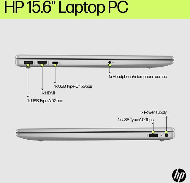 Alt view image 6 of 6 - HP 15-fd0099nr 15.6" Laptop Intel Core i7-1355U 16GB RAM 512GB SSD Intel Iris Xe Graphics Windows 11 Home