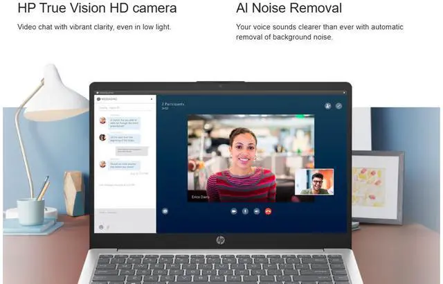 Alt view image 8 of 9 - HP 14" HD Laptop AMD Ryzen 7 7730U 32GB Memory 1 TB NVMe SSD AMD Radeon Graphics