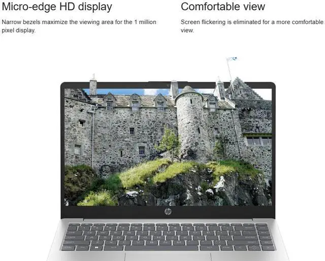 Alt view image 9 of 9 - HP 14" HD Laptop AMD Ryzen 7 7730U 32GB Memory 1 TB NVMe SSD AMD Radeon Graphics