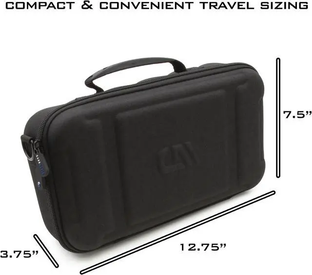 Alt view image 5 of 5 - CASEMATIX - 60% Keyboard Case Compatible with Keys up to 11.5" - Travel Case with Shoulder Strap and Netted Accessory Storage