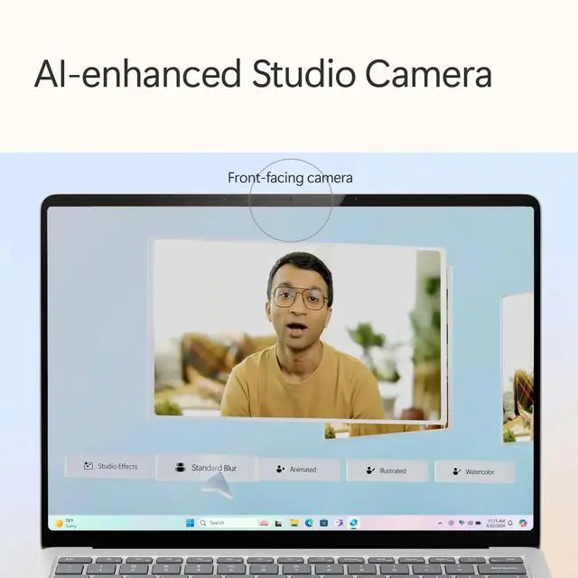 Alt view image 4 of 4 - Microsoft Surface 13.8" Copilot+ Laptop 7th Edition - 13.8" PixelSense Flow Display - Intel Core Ultra 5 (Series 2) - 16GB Memory - 256GB SSD - Intel Arc Graphics - Wi-Fi 7 - Windows 11 Pro - Platinum  EP2-33242