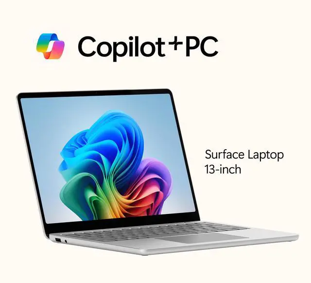 Alt view image 8 of 18 - Microsoft 13" Surface Laptop Copilot+ PC, Snapdragon X Plus 8-Core, 16GB RAM, 256GB UFS, Platinum, Latest Model