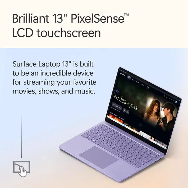 Alt view image 9 of 19 - Microsoft 13" Surface Laptop Copilot+ PC, Snapdragon X Plus 8-Core, 16GB RAM, 512GB UFS, Violet, Latest Model