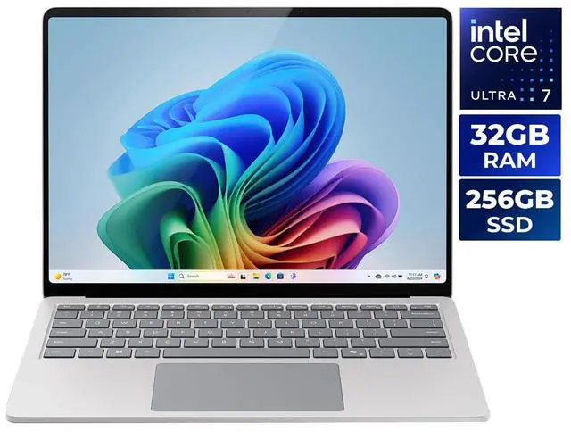 Alt view image 2 of 10 - Microsoft Surface Laptop 7 13.8" Touchscreen Copilot+ PC Notebook - Intel Core Ultra 7 268V (2.20 GHz) - 32 GB - 256 GB SSD - Windows 11 - Intel Arc Graphics - Webcam - IEEE 802.11be EP2-33245