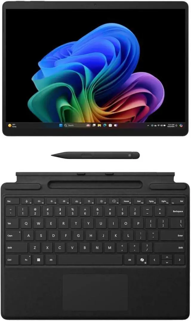 Alt view image 5 of 5 - Microsoft Surface Pro Copilot+ PC Laptop Bundle Qualcomm Snapdragon X Plus X1P-64-100 16GB Memory 1 TB SSD 13.0" Touchscreen Windows 11 Home (EP2-05075)