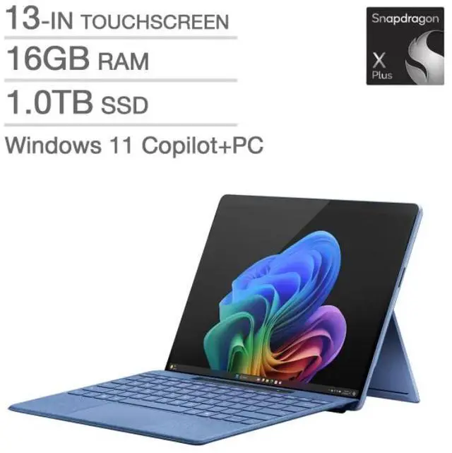 Alt view image 3 of 3 - Microsoft Surface Pro Copilot+ PC Laptop Bundle Qualcomm Snapdragon X Plus X1P-64-100 16GB RAM 1TB SSD Windows 11 Home (EP2-23854)