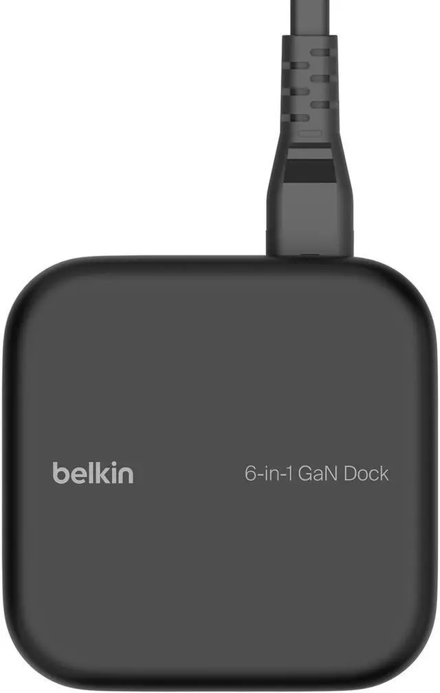 Alt view image 5 of 5 - Belkin Connect USB-C 6-in-1 Core GaN Dock (Black)