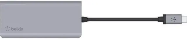 Alt view image 3 of 6 - Belkin USB-C 5-in-1 Multiport Adapter, Laptop Docking Station, 2x USB-A 3.1, 4k HDMI @ 30Hz, Up to 5Gps data transfer