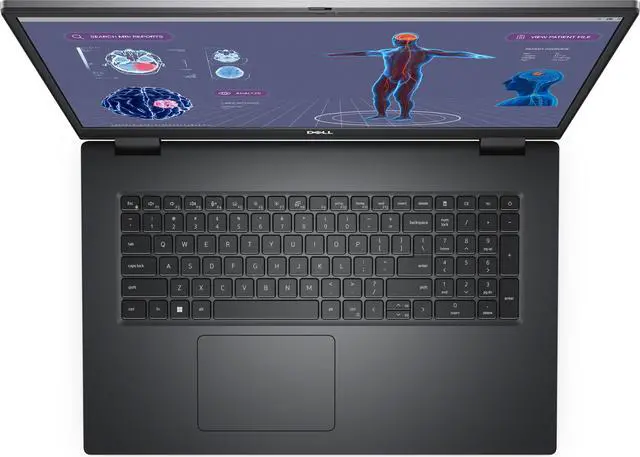 Alt view image 2 of 8 - DELL Mobile Workstation 17" Precision 7780 Intel Core i7 13th Gen 2.10GHz 32GB Memory 1 TB SSD NVIDIA RTX 3500 17.0" Windows 11 Pro Notebook Laptop