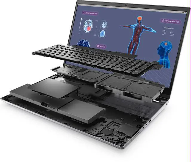 Alt view image 8 of 8 - DELL Mobile Workstation 17" Precision 7780 Intel Core i7 13th Gen 2.10GHz 32GB Memory 1 TB SSD NVIDIA RTX 3500 17.0" Windows 11 Pro Notebook Laptop