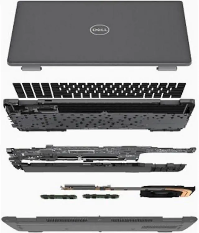 Alt view image 11 of 18 - Dell Precision 3000 3580 15.6" Mobile Workstation - Full HD - 1920 x 1080 - Intel Core i7 13th Gen i7-1355U Deca-core (10 Core) - 16 GB Total RAM - 512 GB SSD - Titan Gray