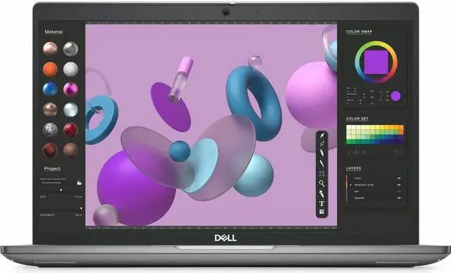 Alt view image 6 of 20 - Dell Precision 3000 3480 14" Mobile Workstation - Full HD - 1920 x 1020 - Intel Core i7 13th Gen i7-1370P Tetradeca-core (14 Core) 1.90 GHz - 16 GB Total RAM - 512 GB SSD - Titan Gray