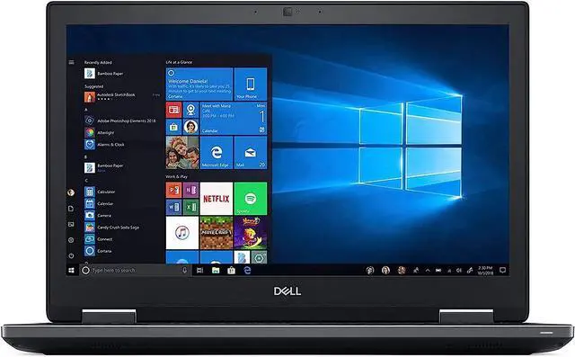 Main image of DELL Precision Grade A Mobile Workstation Intel Core i7-8850H 64GB Memory 2TB SSD NVIDIA Quadro P3200 17.3" Non-Touch Screen Windows 11 Pro 64-bit 7730