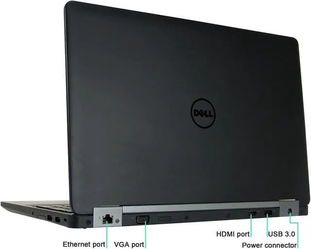 Alt view image 2 of 4 - DELL Grade B Laptop Latitude Intel Core i7-6600U 16GB Memory 256 GB SSD Intel HD Graphics 520 15.6" Non-Touch Screen Windows 10 Pro 64-bit E5570