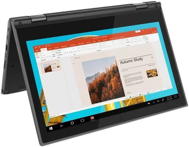 Alt view image 10 of 15 - Lenovo 300e (2nd Gen) 81M9 - Flip design - Intel Celeron N4120 / 1.1 GHz - Win 10 Pro 64-bit (includes Win 11 Pro License) - UHD Graphics 600 - 4 GB RAM - 128 GB SSD NVMe - 11.6" IPS touchscreen