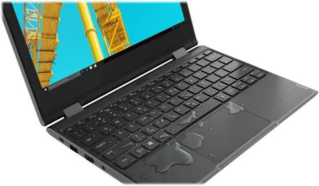 Alt view image 13 of 15 - Lenovo 300e (2nd Gen) 81M9 - Flip design - Intel Celeron N4120 / 1.1 GHz - Win 10 Pro 64-bit (includes Win 11 Pro License) - UHD Graphics 600 - 4 GB RAM - 128 GB SSD NVMe - 11.6" IPS touchscreen