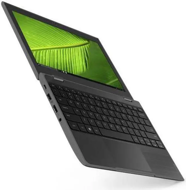 Alt view image 2 of 7 - Lenovo 100e 2nd Gen 81M80089US 11.6" Netbook - HD - 1366 X 768 - Intel Celeron N4020 Dual-Core (2 Core) 1.10 GHz - 4 GB Total RAM - 4 GB On-Board Memory - 128 GB SSD - Black