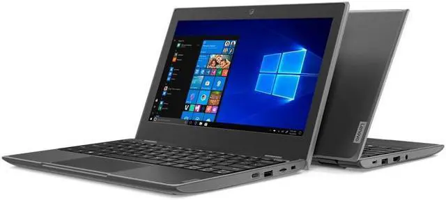 Alt view image 3 of 7 - Lenovo 100e 2nd Gen 81M80089US 11.6" Netbook - HD - 1366 X 768 - Intel Celeron N4020 Dual-Core (2 Core) 1.10 GHz - 4 GB Total RAM - 4 GB On-Board Memory - 128 GB SSD - Black