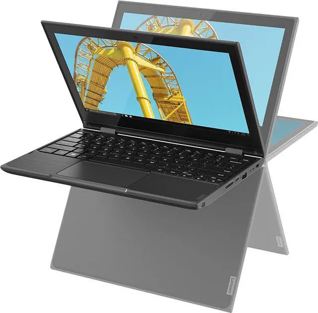 Main image of Lenovo 300e Windows 2nd Gen 81M9007WUS 11.6" Touchscreen Convertible 2 in 1 Notebook
