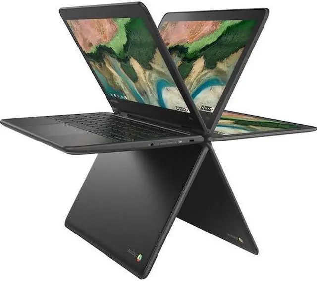 Main image of Lenovo 300e Windows 2nd Gen 81M9007MUS 11.6" Touchscreen Netbook - HD - 1366 x 768 - Intel Celeron N4120 Quad-core (4 Core) 1.10 GHz - 8 GB Total RAM - 128 GB SSD - Gray