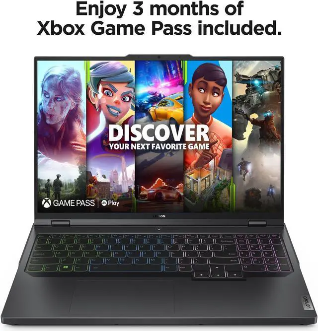 Alt view image 3 of 18 - Lenovo Legion Pro 7 16IRX8H - 16" GeForce RTX 4090 Laptop GPU - Intel Core i9-13900HX  - 32GB Memory - 1 TB PCIe SSD - Windows 11 Home 64-bit - Gaming Laptop - 240 Hz IPS (82WQ005CUS )