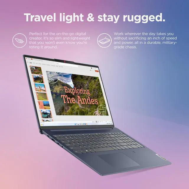 Alt view image 14 of 18 - Lenovo IdeaPad Slim 5i 16.0" Laptop i7-1355U 16GB RAM 1 TB PCIe SSD Windows 11 Home 82XF002SUS
