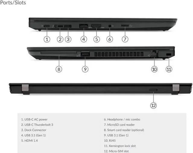 Alt view image 4 of 5 - Lenovo Laptop ThinkPad Intel Core i5-8365U 24GB Memory 1 TB SSD Intel UHD Graphics 14.0" Touch Screen Windows 10 Pro 64-bit T490