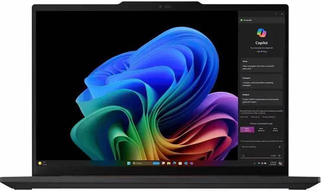 Main image of Lenovo ThinkPad T14s Gen 6 14.0" Qualcomm Snapdragon X Plus X1P-42-100 Qualcomm Adreno 16GB Memory 512GB SSD Windows 11 Pro 21N1002DUS