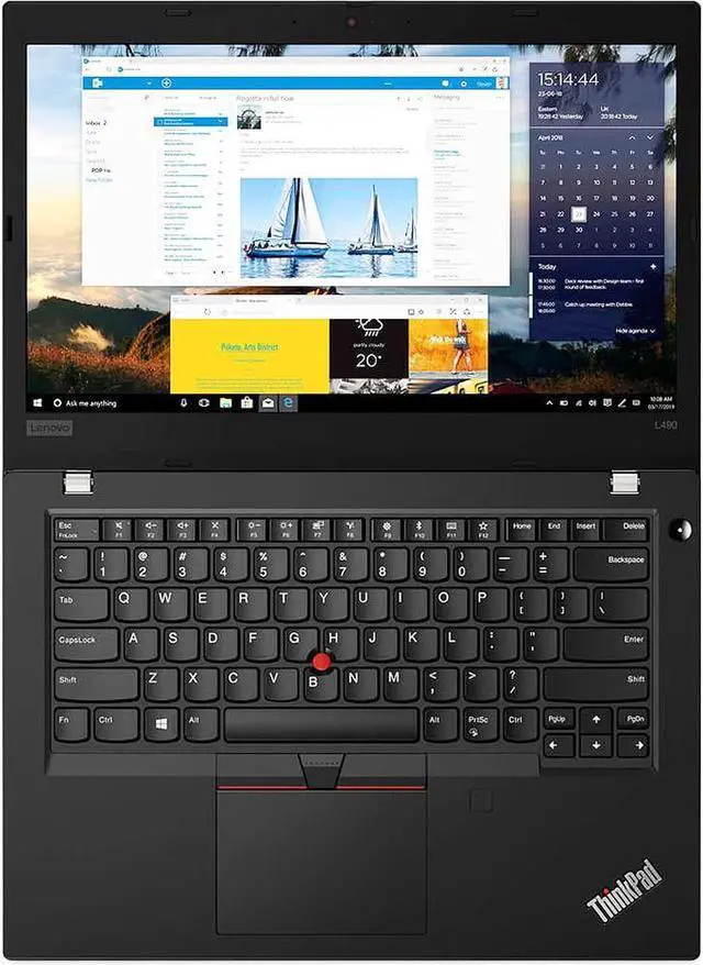 Alt view image 3 of 6 - Lenovo ThinkPad L490 Laptop Intel Core i5-8365U 1.60 GHz 16GB Memory 256 GB SSD 14.0" FHD Windows 10 Pro