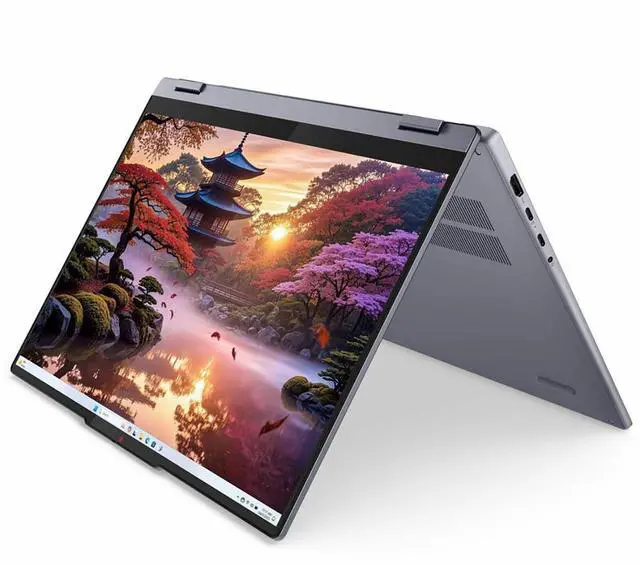 Alt view image 6 of 10 - Lenovo IdeaPad 5 AMD Ryzen AI 5 340 16GB Memory 1 TB NVMe SSD AMD Radeon 840M 16.0" Touch Screen 1920 x 1200 Convertible 2-in-1 Laptop 83KU001QUS