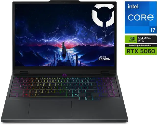 Main image of Lenovo Legion 5i - 15.1" GeForce RTX 5060 Laptop GPU - Intel Core i7-14700HX - 16GB Memory - 512GB SSD - (2560x1660) 165Hz OLED Display  - Windows 11 Home Gaming Laptop (83LY000LUS)
