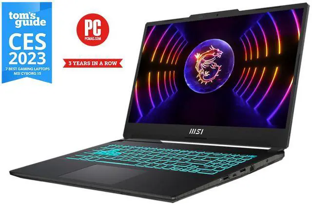 Main image of MSI Cyborg Intel Core i7-13620H NVIDIA GeForce RTX 4050 16GB Memory 512 GB SSD 15.6" Windows 11 Home (A13VE-218US)