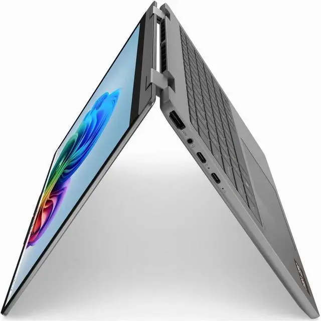 Alt view image 3 of 4 - Lenovo IdeaPad 5 14AGP11 83UH000AUS 14" Touchscreen Convertible Copilot+ PC 2 in 1 Notebook, WUXGA, 60 Hz, AMD Ryzen AI 5 430, 16 GB, 512 GB SSD, Windows 11 Home, Luna Gray