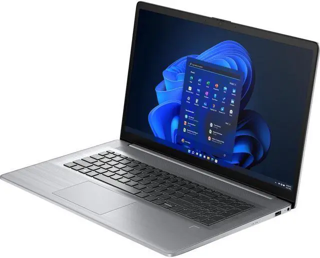 Alt view image 3 of 6 - HP 470 G10 17.3" Notebook - Intel Core i7 13th Gen i7-1355U Deca-core (10 Core) 1.70 GHz - 16 GB RAM - 512 GB SSD - Windows 11 Pro - NVIDIA GeForce MX550 with 2 GB - Asteroid Silver 85F41UT#ABA