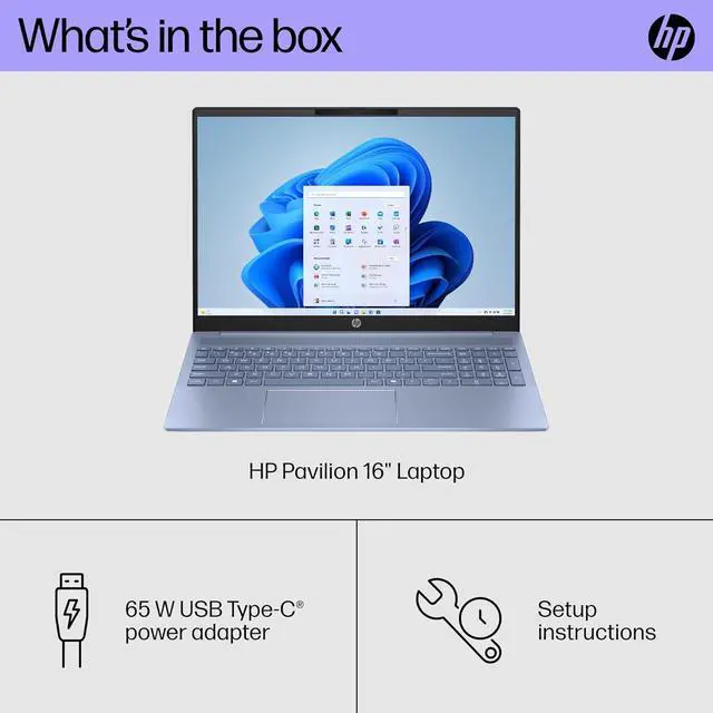 Alt view image 3 of 9 - HP Pavilion x360 16.0" Touchscreen Laptop Ryzen 5 8540U AMD Radeon 740M 8GB RAM 512GB SSD Windows 11 Home 16-ag0010nr
