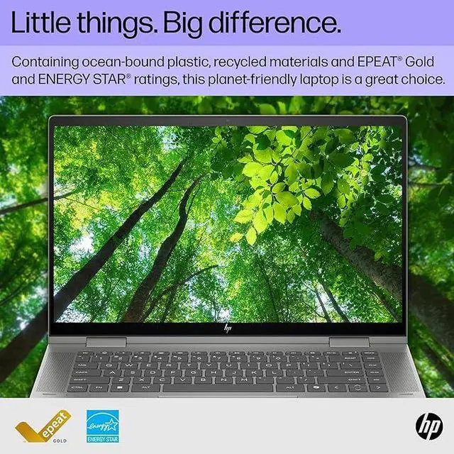 Alt view image 6 of 7 - HP ENVY x360  Ultra 5 - 125U 8GB Memory 512 GB SSD 15.6" Touchscreen 1920 x 1080 Convertible 2-in-1 Laptop Windows 11 Home 64-bit 15-fe1010nr (EVO)