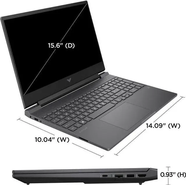 Alt view image 5 of 6 - HP Victus Gaming Laptop AMD Ryzen 5 7535HS 3.30 GHz NVIDIA GeForce RTX 2050 8GB Memory 512 GB PCIe SSD  15.6" FHD Windows 11 Home 15-fb1013dx