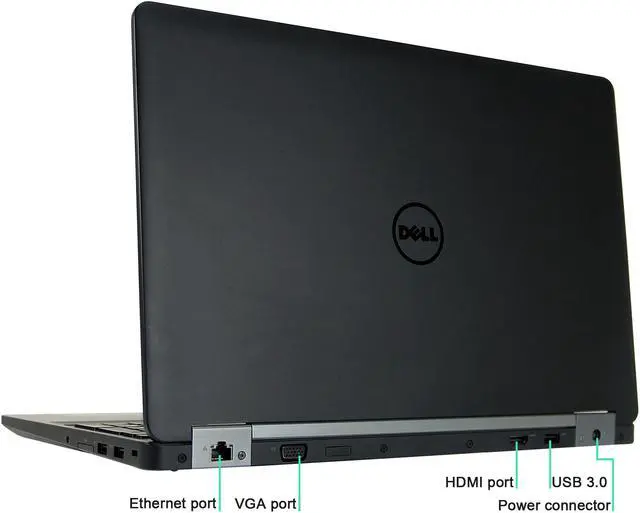 Alt view image 3 of 6 - DELL Grade B Laptop Intel Core i5-6200U 16GB Memory 480 GB SSD 15.6" Non-Touch Screen Windows 10 Pro E5570