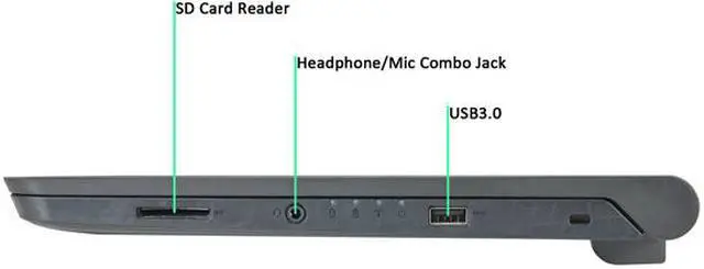 Alt view image 3 of 5 - DELL Grade A Laptop Latitude Intel Core i3-4005U 8GB Memory 128 GB SSD 13.3" Windows 10 Pro 64-bit 3340
